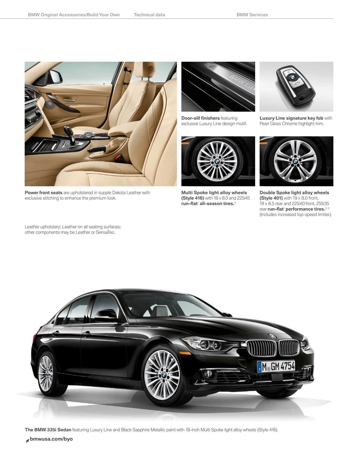 2014 BMW 3-Series Sedan Brochure Page 40